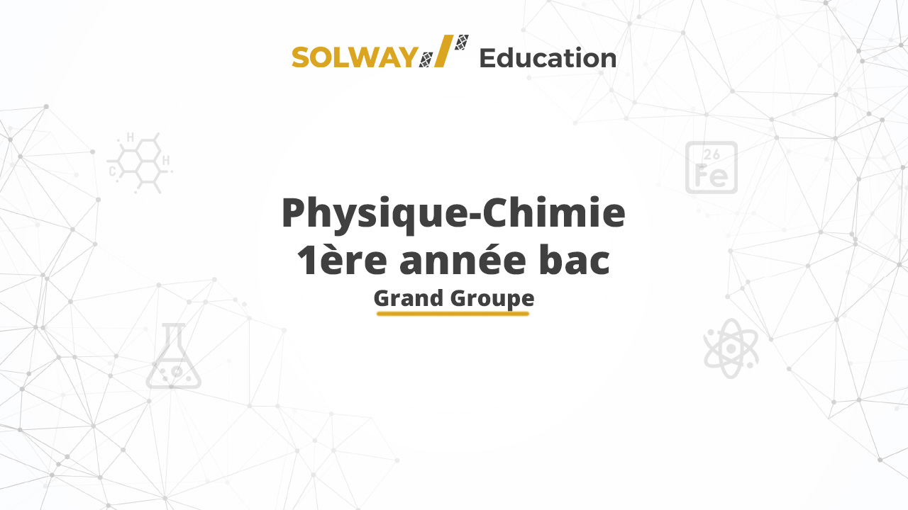 Chapitre 1 : Grandeurs liées à la quantité de matière